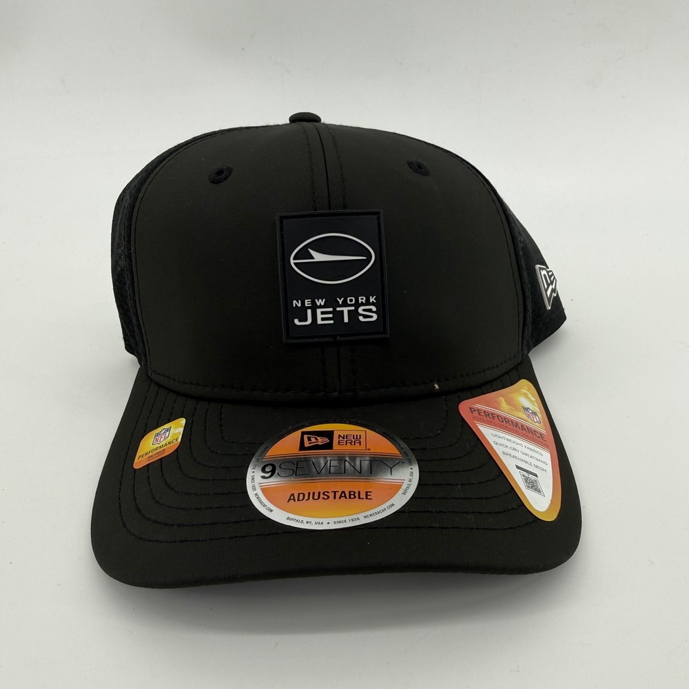 New Era New York Jets 9SEVENTY NFL Sideline Performance Snapback Hat Black OSFM